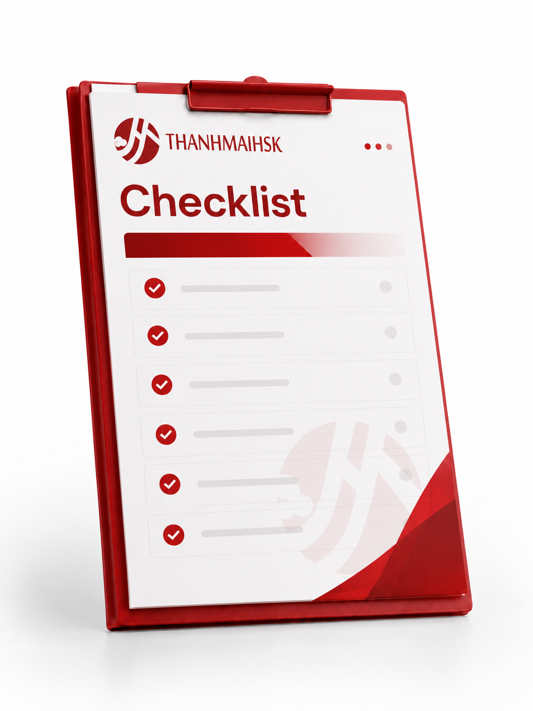 Checklist setup THANHMAIHSK